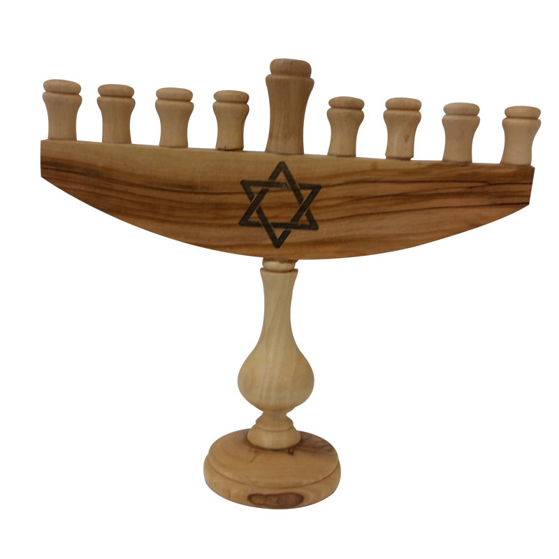 EarthwoodLLC Wood Menorah Wayfair.ca